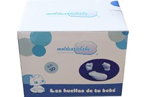 MOLDEARTEBABY UN RECUERDO INOLVIDABLE Material necesario para hacer en 3D las huellas De Las Manos y Pie del Bebé, Un recuerdo inolvidable del Recién Nacido. (Hasta 3 Huellas)