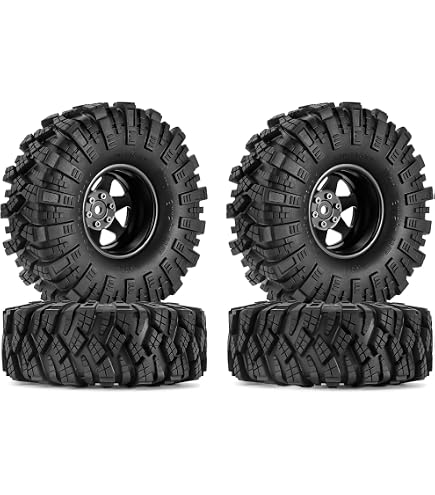 Runup Pneus 1,9 Pouces (120mm) – Caoutchouc Super Grip Pour SCX10, TRX4, CC01, 1/10 RC Crawler