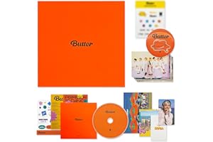OXYCUTE BTS Album - [ BUTTER ] (PHEACHES Ver.) CD-R + Photobook + Lyric Cards + Instant Photo Card + Photo Stand + Folded Message Card + Graphic Sticker + Photo Card