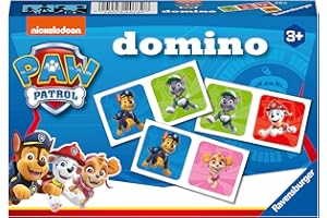 Ravensburger Domino Pat Patrouille - Jeu de Mémoire pour Enfant dès 3 Ans - Jeu Éducatif Observation et Association - 28 Dominos Personnages - 20739