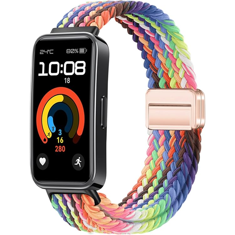 SUGARJAR Nylon-Armband Für Huawei Band 8/9/10 – Sportarmband, Verstellbar | Ersatzarmband Für Damen & Herren