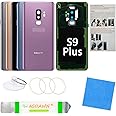 Galaxy S9+ Back Glass Cover Replacement Housing Door with Pre-Installed Camera Lens +Installation Manual +All The Adhesive +Repair Tools for Samsung Galaxy S9 Plus SM-G965 All Carriers(Lilac Purple)
