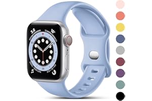 CeMiKa kompatybilny z Paskiem do Zegarka Apple 38mm 40mm 41mm 42mm 44mm 45mm 49mm, Wymienne Paski z Miękkiego Silikonu Pasujące do iWatch SE/Series 8 7 6 5 4 3 2 1