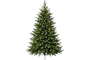 ‎VIVANNO VIVANNO Künstlicher Weihnachtsbaum beleuchtet LED Premium Nordmanntanne 180 cm