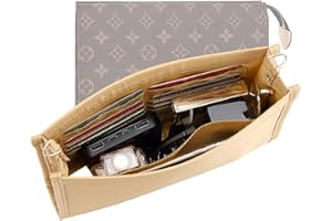 Senral Pochette Organizzatore,Organizzatore Borsa Insert Organizer Borsa Donna Piccolo Compatibile con L-V toilette 26 Borsa colore cachi 26