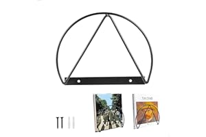 xyuayamz Portariviste da parete in metallo moderno per soggiorno, ufficio, scuola, biblioteca, 1 pezzo, nero