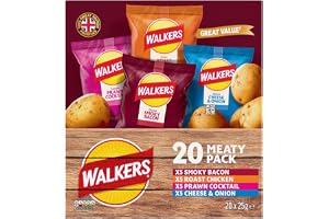 Walkers Meaty Variety Flerpack Crisps 20x25g