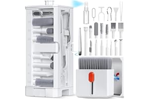 Inesore 32-in-1 Reinigungsset mit Bürste, Mehrzweck Cleaning Kit für AirPods Pro 3, Tastatur Reinigungsset mit Ceaning-Tuch für MacBook, iPad, Handy, PC-Monitor, Kamera (Weiß)