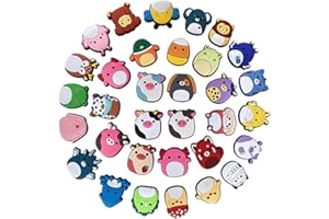 TWOBUD 33Pcs Shoe Charms for Clogs Cute Squishmallow Charms Waterproof PVC Shoe Pins Fun Unique Bracelet Wristband Beach Bags Accessories Birthday Party Favor Gift for Children Kids Girls Adult Jibbitz