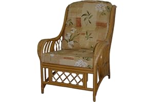 Gilda Replacement Cane Chair Cushions Only Wicker Rattan Conservatory Furniture (Harrogate Autumn)