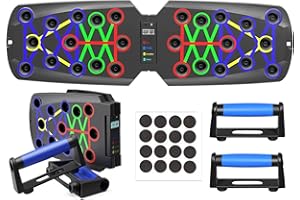 Wesoke Push Up Board 14 in 1 Multi-Functional Pushup Stands System for Men Women, Portable Push Up Bar, Man Gym Strength Training Push up Handles for Floor, Professional Home Exercise Equipment