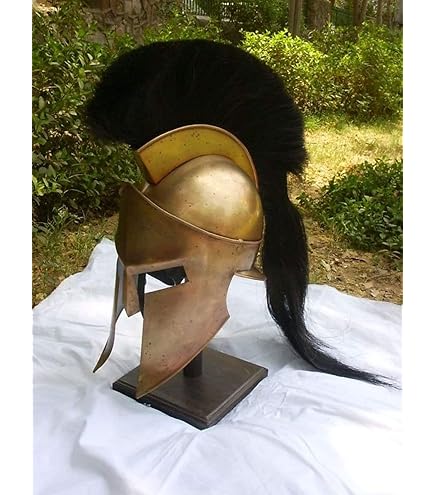 Elmo Corinzio Spartano Replica LARP - Acciaio, Circonferenza 72cm, Con Fodera In Pelle - Foto 11