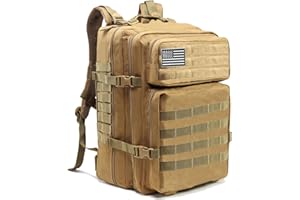 SEYATULLH Mochilas Tácticas Militares para Hombre/Mujer 45L Grandes Army Molle Bolsa Mochila de Senderismo para Acampar