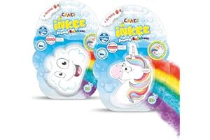 CRAZE INKEE 2 Set Bombe Da Bagno Bambini Arcobaleno profumata Sorpresa di Unicorno o Nuvola. Bolle di Sapone Bambini per Vasca da Bagno o Piscina Gonfiabile 31209