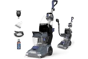 Vax SpinScrub Power Plus Teppichreiniger, Teppichreinigungsmaschine, Fleckenentferner, 6 Jahre Garantie, XL-Kapazität, schnelle Trocknungszeit, Tiefenreinigung, grau/marineblau, CDCW-SSXA