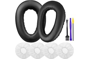 EATBALE Zamienniki nauszników do Sennheiser PXC 550, PXC 550-II, MB 660 UC, MB 660 MC profesjonalne słuchawki nauszniki poduszki zastępcze z pianką z izolacją szumów (czarne)