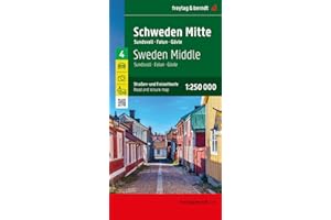 Schweden Mitte, Straßen- und Freizeitkarte 1:250.000, freytag & berndt: Sundsvall - Falun - Gävle, Camping- und Stellplätze, Blatt 4 (freytag & berndt Auto + Freizeitkarten, Band 4)