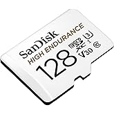 SanDisk High Endurance microSDXC Speicherkarte 128 GB + Adapter (Für Dash-Cams und private Überwachungskameras, 100 MB/s Lese