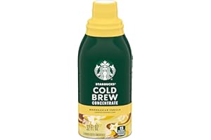 ‎STARBUCKS Starbucks Cold Brew Kaffeekonzentrat, natürlich aromatisierte Madagaskar-Vanille, 100 % Arabica, Multi-Serve-Flasche (100 ml)
