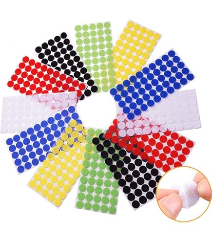 cyclingcolors Scratch Autocollant Rond Double Face Pastille Scratch Autocollant Crochets Boucles Création Couture Carterie DIY Artisanat 24 paires 25mm, noir cyclingcolors Scratch Autocollant Rond Double Face Pastille Scratch Autocollant Crochets Boucles Création Couture Carterie DIY Artisanat 24 paires 25mm, noir