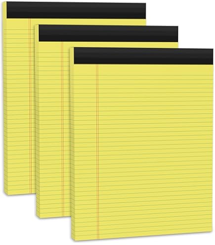 M&G 7x10 notitieblokken, 6 stuks B5 juridische pads, 70 vellen
