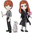 Wizarding World, Magical Minis Ron and Ginny Weasley Friendship Set with Collectible Toy Figures and 2 Creatures, Kids Toys for Ages 5 and up