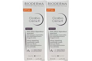 PARAVOSTRA Cicabio Crème SPF50+ | Répare en Profondeur l'Épiderme | Apaise les Démangeaisons et les Sensations d'Inconfort | Anti-Hyperpigmentation | Fabriqué en France | Lot de 2x40ML