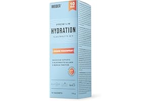 Weider Poudre d'hydratation de qualité supérieure pour une boisson électrolyte rafraîchissante sans sucre ni édulcorants artificiels, boisson de sport hydratante au goût délicieux orange maracuja