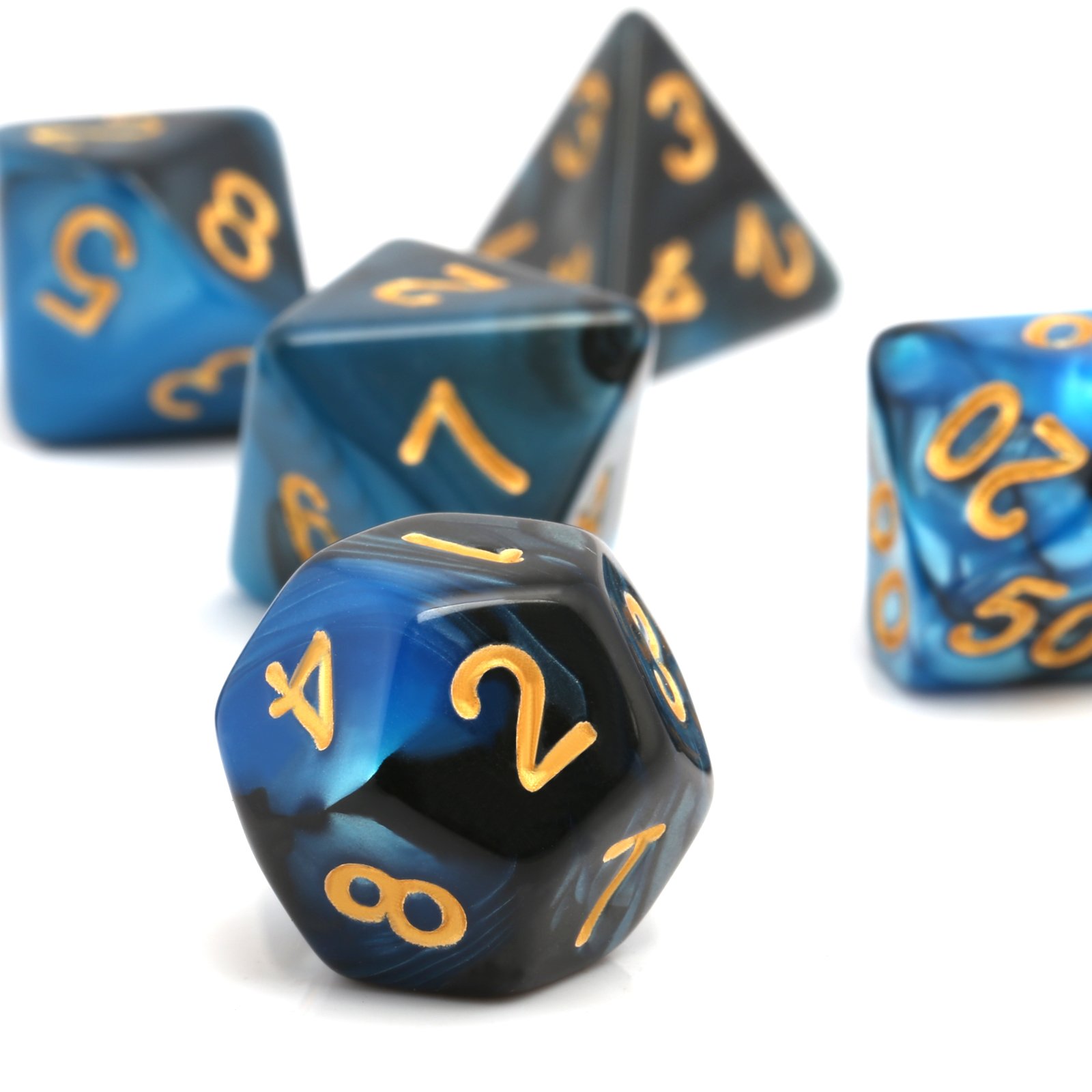 Moncolis Dados Poliedricos 6 x 7 (42 Piezas) Dados de Juego para Dungeons and Dragons DND RPG MTG D20 D12 D10 D8 D6 D4 Juegos de Cartas de Mesa - Imagen 4
