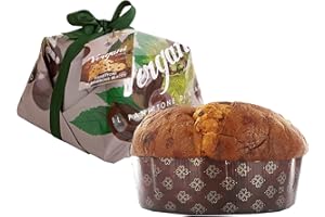 Vergani - Panettone italien artisanal aux marrons glacés 750g - Gâteau de Noël italien typique à partager pendant les fêtes ou offrir à Noël - Idée cadeau Noël