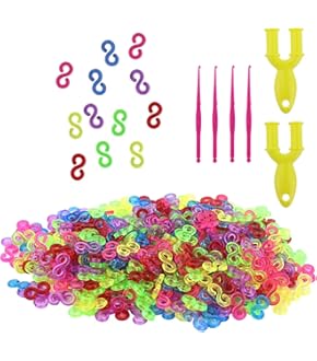 Aieoco Loom Bänder Set 2300+ Teile - 32 Farben Bastelset Für Armbänder Und Schmuck