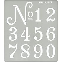 Aleks Melnyk No.409 Stencil per Journal in Metallo, Normografo, Rune Celtiche, Lettere Rune Scandinave, Alfabeto, Stencil per Pittura Riutilizzabili, Scrapbooking, Segnalibro in Metallo, Bookmark