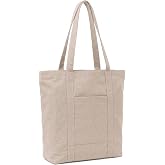 Estetik Kanvas Tote Bag - B&uuml;y&uuml;k Boy Koton Bez &Ccedil;anta - Minimalist G&uuml;nl&uuml;k Omuz &Ccedil;antası