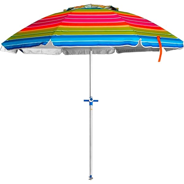 AKTIVE 62362 Grand Parasol De Plage, Protection UV50, Inclinable Et