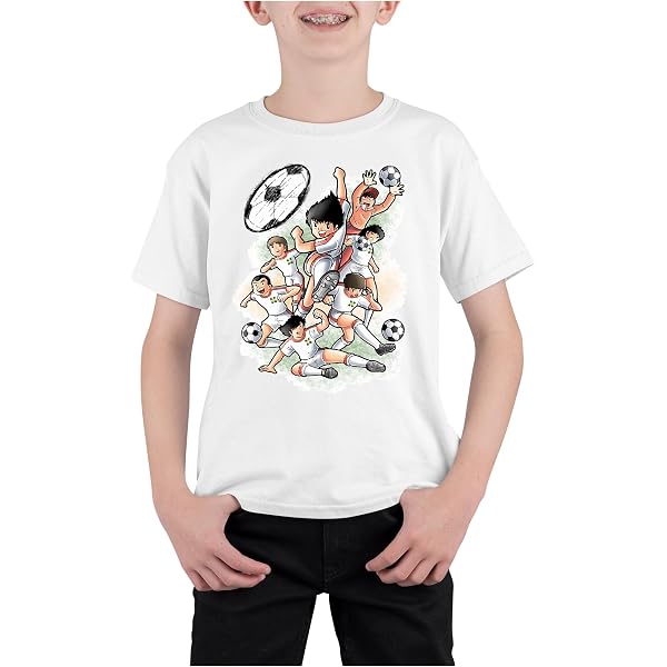 T-Shirt Holly E Benji New Team Personalizzabile Con Nome E Numero – Retro Anni 80-90 Per Uomo E Bambino