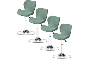 ELYSYSRL Bar Stool Cover Set of 2/4/6 Shell Back Adjustable Swivel Bar Stools Slipcover,Barstool Protector Covers for Dining Room Kitchen (Color : #10, Size : 4pcs)