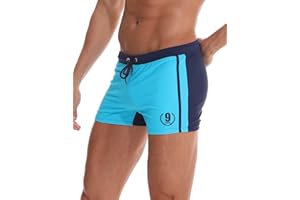 Arcweg Men's Swimming Trunks Shorts Sport Boxer Swimwear Boxers Underwear Drawstring Summer Beach Board Shorts Elastic Swimsuit Bottom