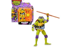 Tortues Ninja, Figurine articulée de 12 cm, avec Armes, Donatello, Jouet pour Enfants dès 4 Ans, Giochi Preziosi TU8056