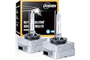 LTONXEN Ampoule D1S Xenon HID 6000K Blanc Froid Lampe 12V 35W pour Voiture Phare Remplacement Kit, Garantie de 2 Ans. (2 Pcs)
