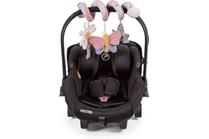 Red Kite Spiraloo Twisty Activity Toy with Baby Safe Mirror & Teether - Rose & Ivy