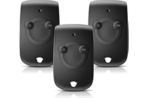 WOWFAST Lot de 3 Remplacement pour Télécommandes Portail 2 Canaux 433,42 MHz, Remplacement pour Motorisation Portes de Garage et Portail, Bip Portail, Compatible Modèles 1841026, 2401539, 1841025