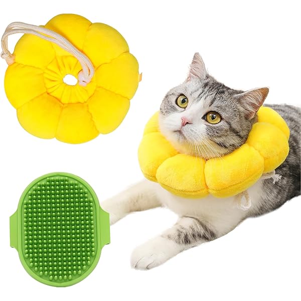 Collerette De Protection Pour Chat - Taille M (tour De Tête 17-27 Cm), Rose, En Tissu Doux, Anti-morsure Et Anti-léchage