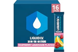 Liquid I.V. Electrolyte Sachets | Raspberry Lemonade | Hydration Electrolyte Powder Mix | 1 Pack (16 Sticks) | 7 Vitamins and Minerals | Vegan