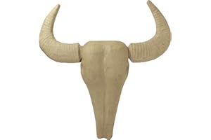 Clairefontaine ES Décopatch LA015C - Soporte de papel marrón maché, 9,5 x 46 x 52 cm, trofeo de cabeza de búfalo