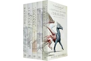 Memoirs of Lady Trent Series 5 Books Collection Set By Marie Brennan (A Natural History of Dragons,Tropic of Serpents,Voyage of the Basilisk,In the Labyrinth of Drakes,Within the Sanctuary of Wings)
