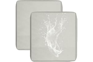 JORTUIO Lots De 1/2/4 Housse de Coussin de Canapé Exterieur Impermeable pour Salon de Jardin, Housse Assise avec Fermeture Éclair, Amovibles pour Intérieur Et Extérieur, Terrasse(Blanc,63x68x12cm 2pcs)