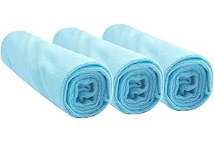 Easy Dort Lot de 3 Housses pour Matelas à Langer 50x70 / 50x80 en Coton - Turquoise
