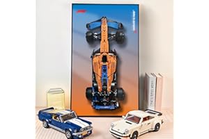NOVDA Cadre Compatible avec F1 McLaren 42141, Tableau Mural Pour 75x45 cm Support Mural de Voiture for pour （Modèle non inclus）