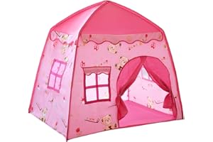 VANWARD Pop Up Tents for kids, Playhouse for kids outdoor & indoor with Premium Fabric, Sturdy Frame, Easy 2-Step Setup, 51x39x49 inches