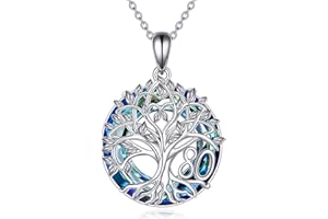YFN Birthday Gifts 16th/18th/30th/40th/50th/60th/70th Sterling Silver Tree of Life Necklace Jewellery